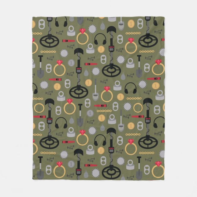 Metal Detecting Fleece Blanket (Front)