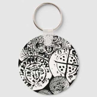 Metal detecting gift, hammered coin key ring