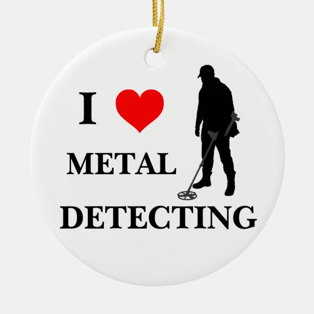 Metal detecting holiday ornament (Front)