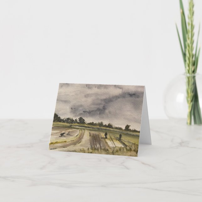 Metal Detecting In The Fields 2 Card (Front)