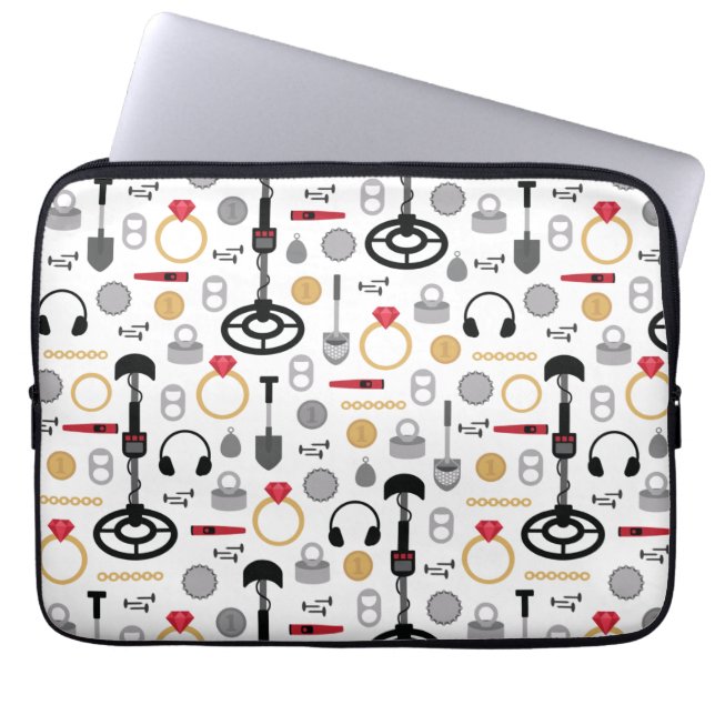 Metal Detecting Laptop Sleeve (Front)