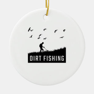 Metal Detecting Metal Detector Ceramic Ornament
