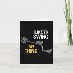 Metal Detecting Metal Detector Dirt Fishing  Card