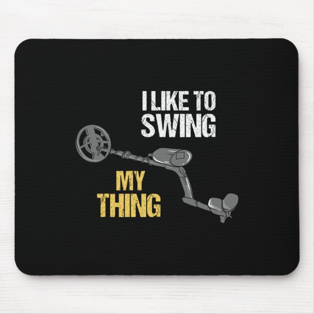 Metal Detecting Metal Detector Dirt Fishing  Mouse Pad (Front)