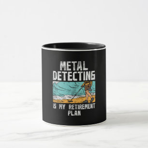 Metal Detecting Retirement Mug