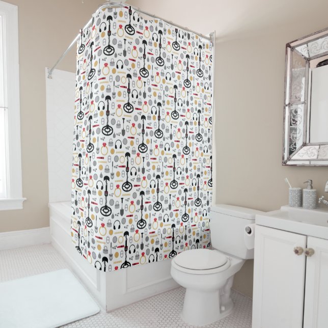 Metal Detecting Shower Curtain (In Situ)