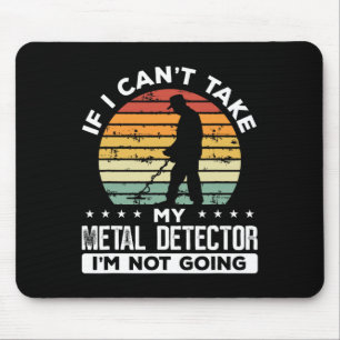 Metal Detecting Vintage Treasure Hunter Metal Dete Mouse Pad
