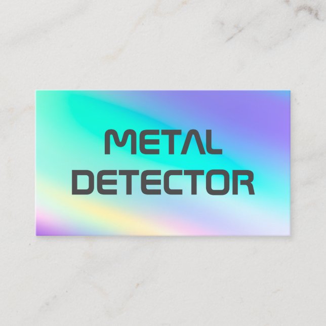 Metal Detector Business Card (Front)