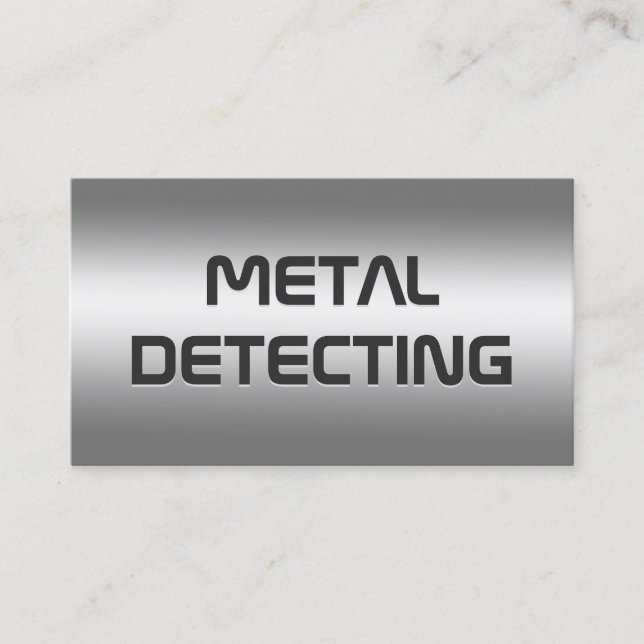 Metal Detector Business Card (Front)