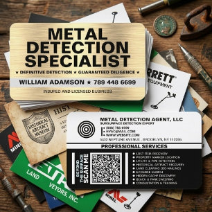 Metal Detector / Detecting / Recovery Specialist Business Card