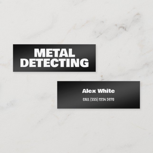 Metal Detector Mini Business Card (Front/Back)