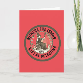 Metal Detectorist 21st Birthday T-shirt  Card