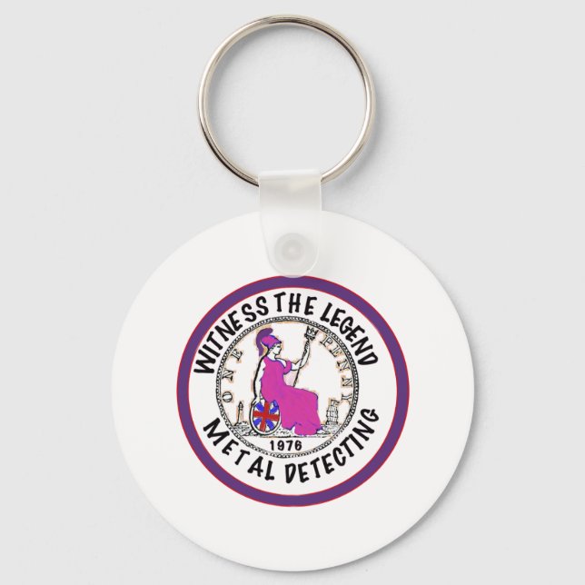 Metal Detectorist 50th Birthday  Key Ring (Front)