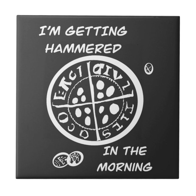 Metal Detectorist  Ceramic Tile (Front)