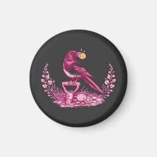 Metal Detectorist Magpie  Magnet