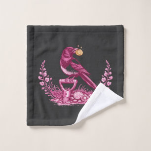 Metal Detectorist Magpie Wash Cloth