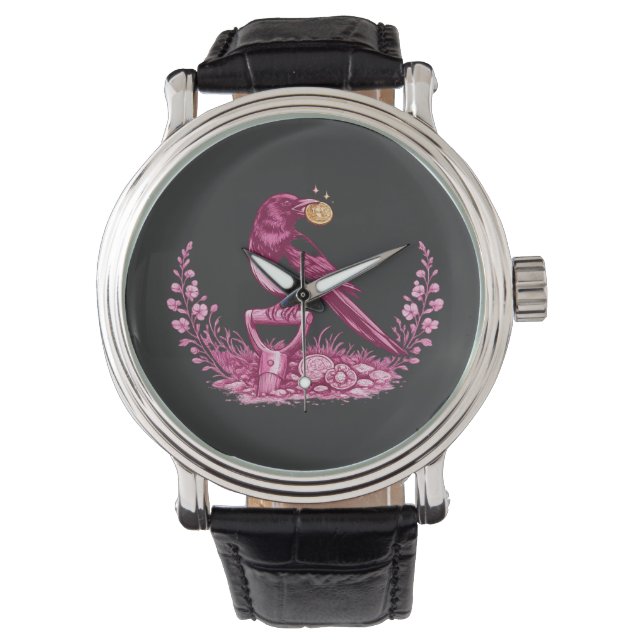 Metal Detectorist Magpie  Watch (Front)