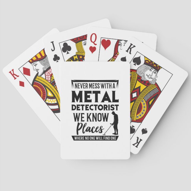 Metal Detectorist Playing Cards (Back)