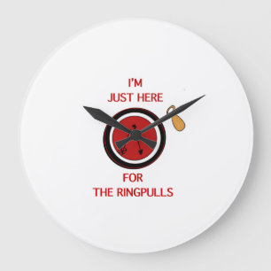Metal Detectorist Ring Pull Large Clock