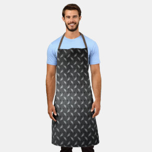 Metal Diamond Chequered Plate Heavy Metal Apron