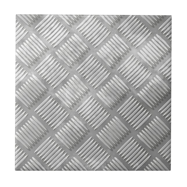 Metal diamond plate tile (Front)
