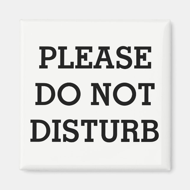 METAL DOOR MAGNET "DO NOT DISTURB" (Front)