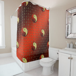 Metal Dragon Shower Curtain