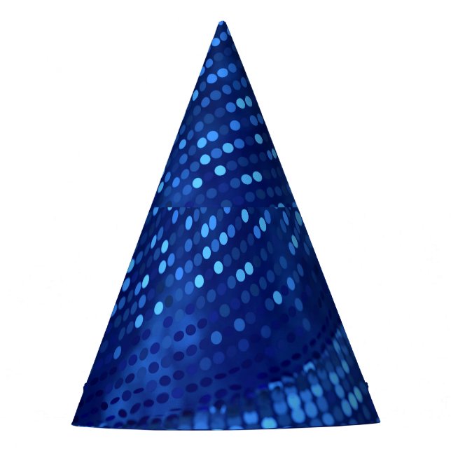 Metal Drapery Luxury 3D Background. Party Hat (Front)