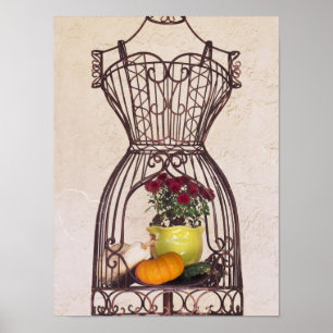 Metal Dress Form Poster
