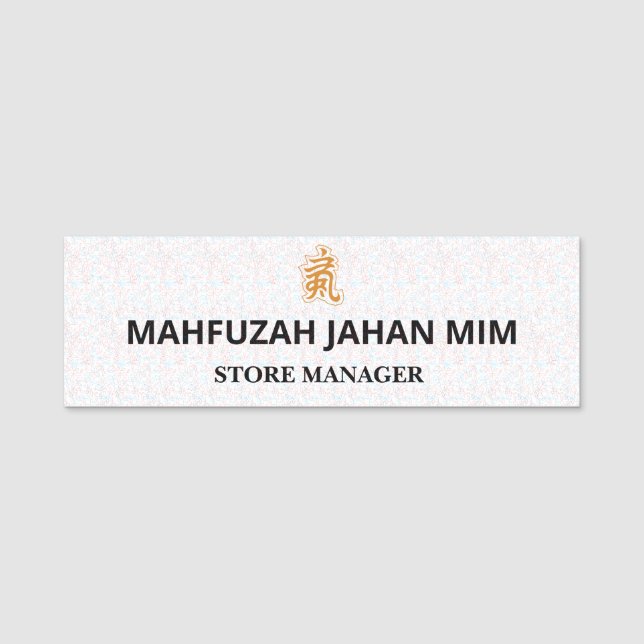 Metal Event Badges Employee Enamel Magnet (Front)