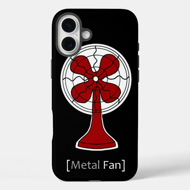 Metal Fan Case-Mate iPhone Case (Back)