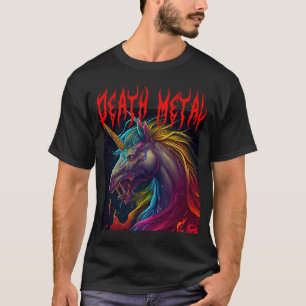 Metal Festival Puking Unicorn Death Metal Unicorn T-Shirt