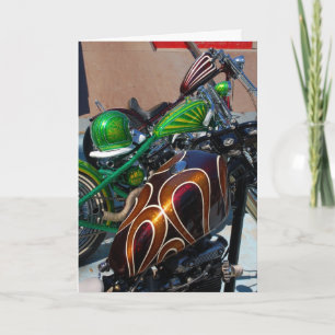 Metal flake Birthday Card