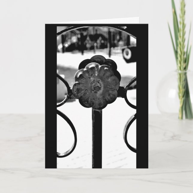 Metal Flower Card (Front)