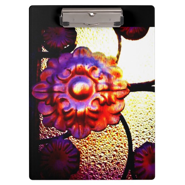 Metal Flower Clipboard (Front)