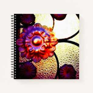 Metal Flower Notebook