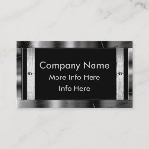 Metal Frame Border Business Cards
