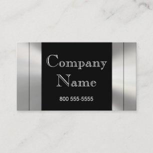 Metal Frame Border Business Cards