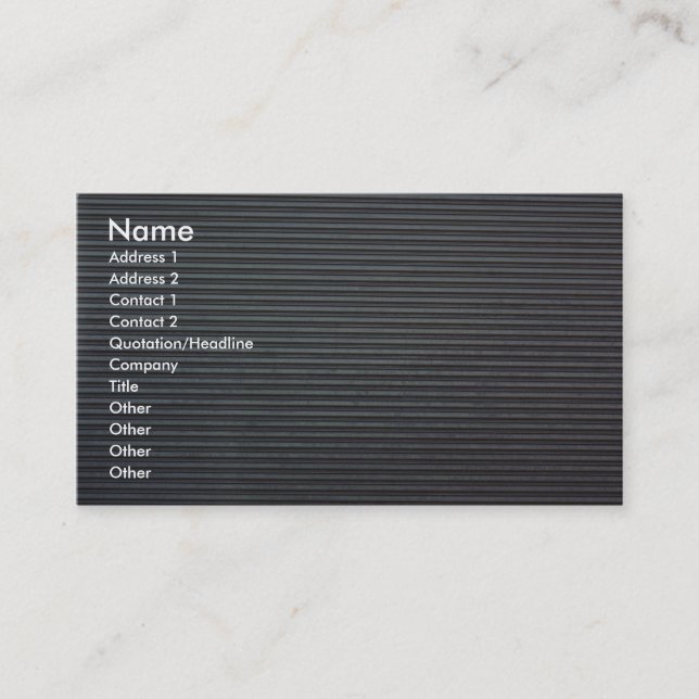 Metal garage door, Toronto Business Card (Front)