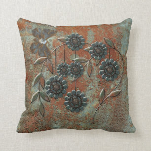 Metal Garden Print Cushion