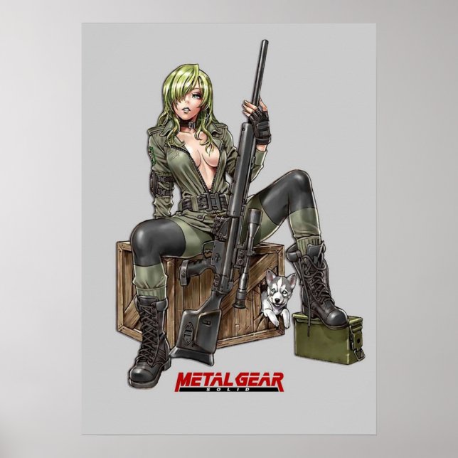 metal gear sniper wolf poster (Front)