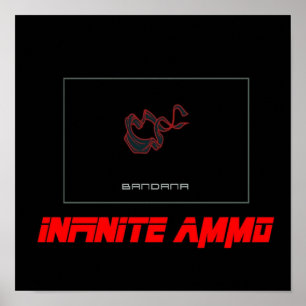 Metal Gear Solid Bandana Infinite Ammo Poster