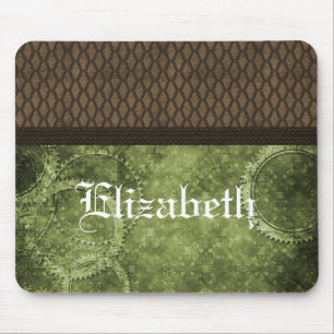 Metal Gear Steampunk Mousepad, Green Mouse Pad