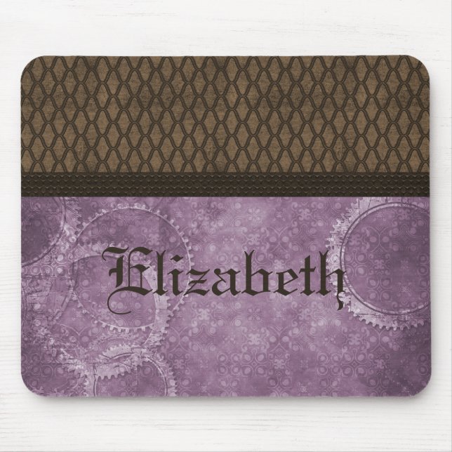 Metal Gear Steampunk Mousepad, Purple Mouse Pad (Front)