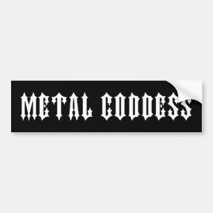 Metal Goddess Bumper Sticker