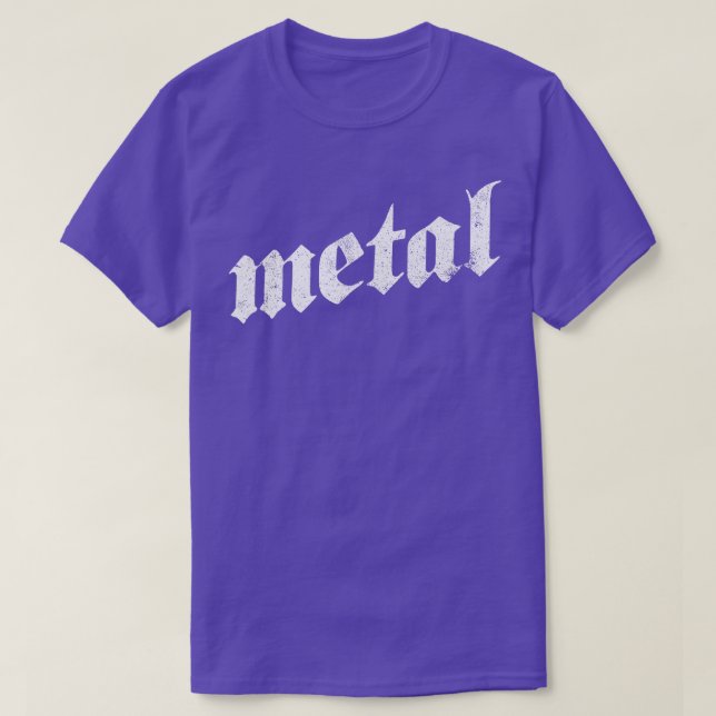 Metal Gothic Design T-Shirt (Design Front)