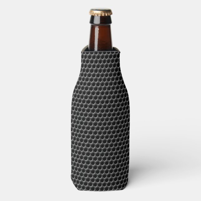 Metal grid pattern - background bottle cooler (Bottle Front)
