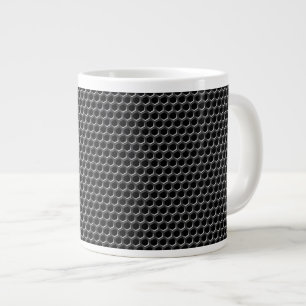 Metal grid pattern - background large coffee mug