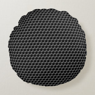 Metal grid pattern - background round cushion