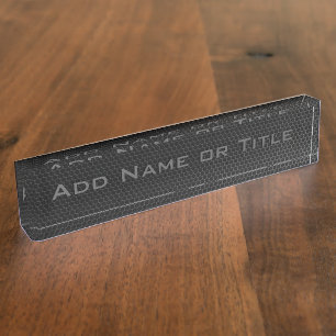 Metal Grill (Add your name) Nameplate